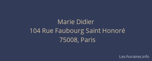 Marie Didier