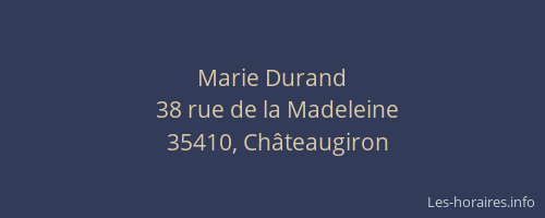 Marie Durand