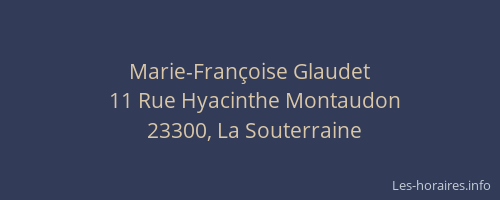 Marie-Françoise Glaudet