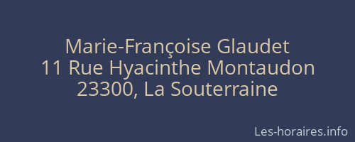 Marie-Françoise Glaudet