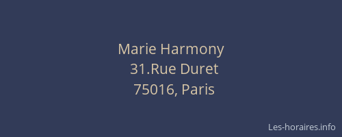 Marie Harmony
