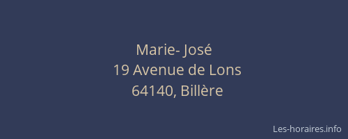 Marie- Jos&eacute;