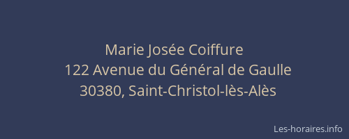Marie Jos&eacute;e Coiffure