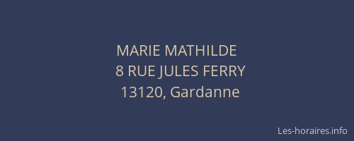 MARIE MATHILDE