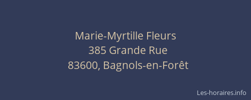 Marie-Myrtille Fleurs