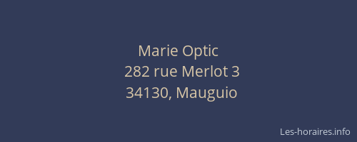 Marie Optic
