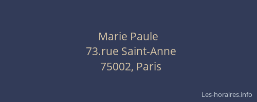 Marie Paule
