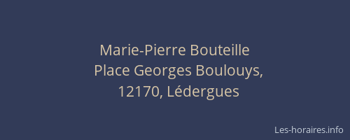 Marie-Pierre Bouteille