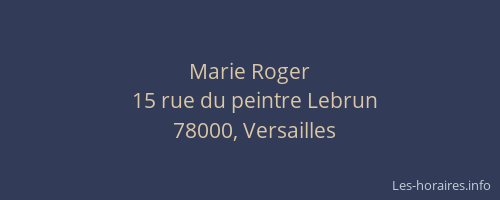 Marie Roger