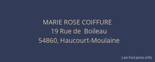 MARIE ROSE COIFFURE