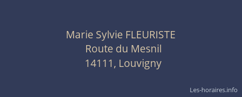 Marie Sylvie FLEURISTE