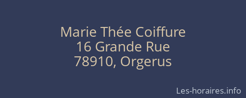 Marie Thée Coiffure