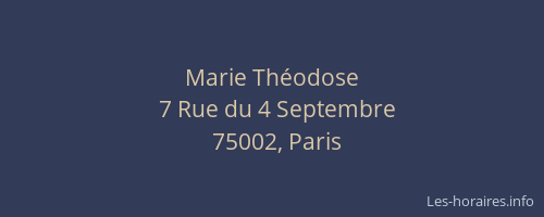 Marie Théodose