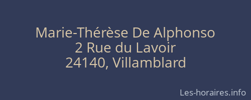 Marie-Thérèse De Alphonso