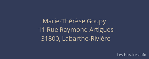 Marie-Thérèse Goupy