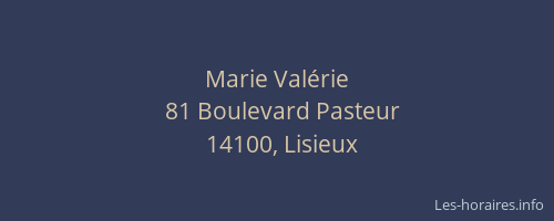 Marie Val&eacute;rie