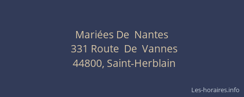 Mariées De  Nantes