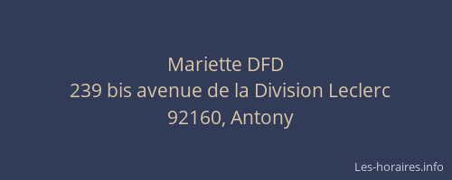 Mariette DFD