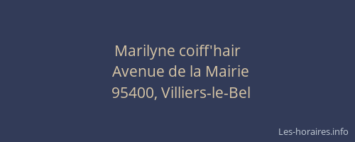 Marilyne coiff'hair