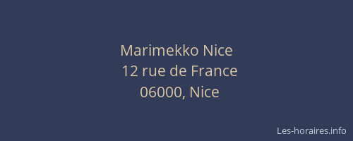 Marimekko Nice