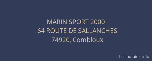 MARIN SPORT 2000