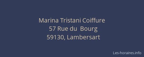 Marina Tristani Coiffure