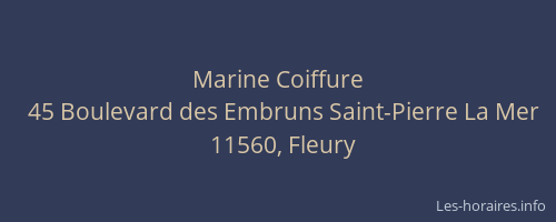 Marine Coiffure