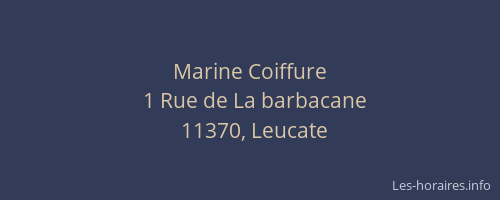 Marine Coiffure