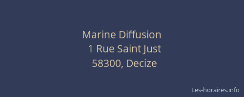 Marine Diffusion