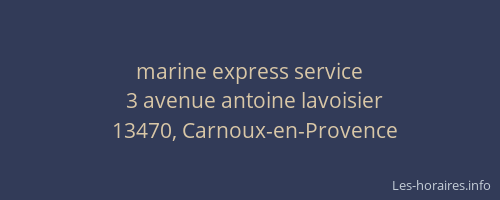 marine express service