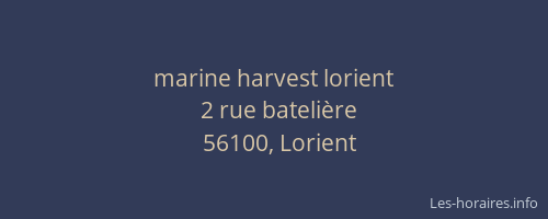 marine harvest lorient