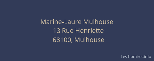 Marine-Laure Mulhouse
