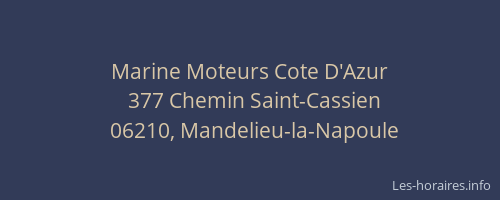 Marine Moteurs Cote D'Azur