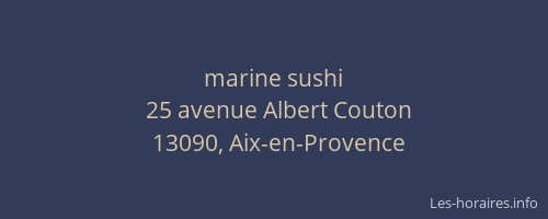 marine sushi