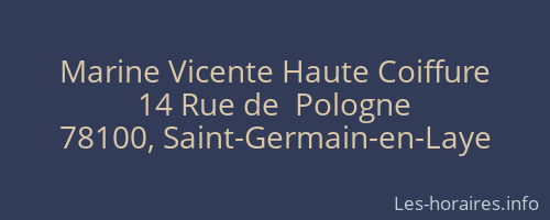 Marine Vicente Haute Coiffure