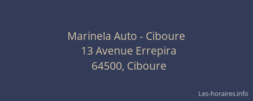 Marinela Auto - Ciboure