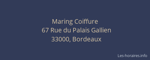 Maring Coiffure