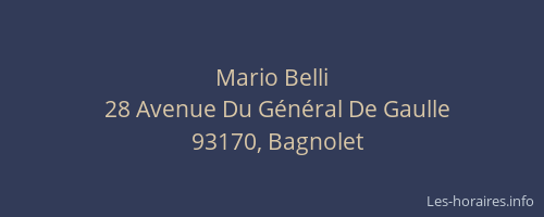Mario Belli