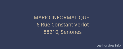 MARIO INFORMATIQUE