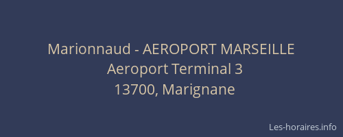 Marionnaud - AEROPORT MARSEILLE