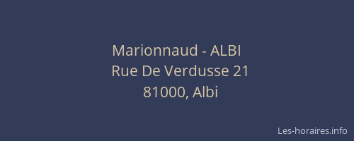 Marionnaud - ALBI