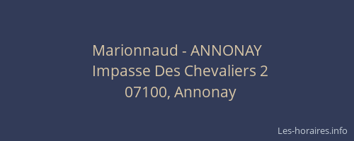 Marionnaud - ANNONAY