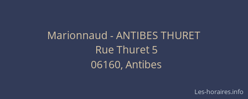 Marionnaud - ANTIBES THURET