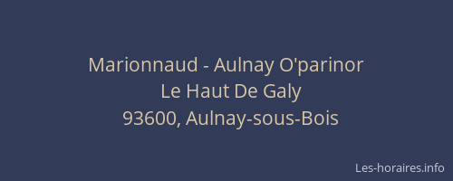 Marionnaud - Aulnay O'parinor