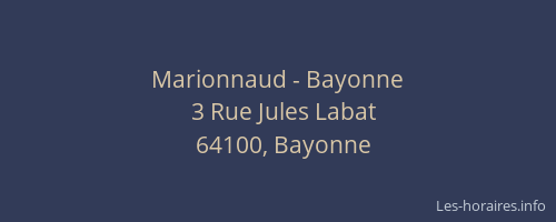 Marionnaud - Bayonne