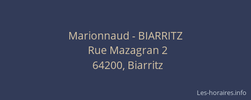 Marionnaud - BIARRITZ