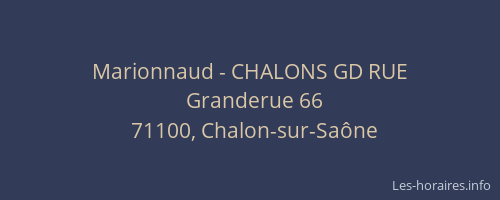 Marionnaud - CHALONS GD RUE