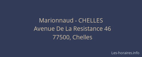 Marionnaud - CHELLES
