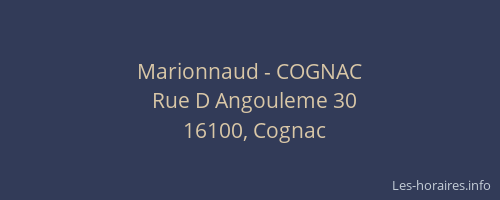 Marionnaud - COGNAC