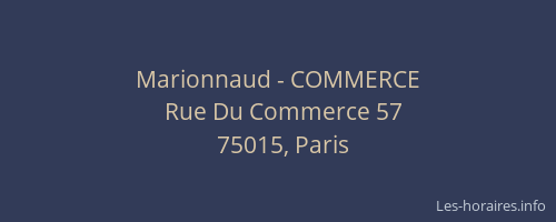 Marionnaud - COMMERCE